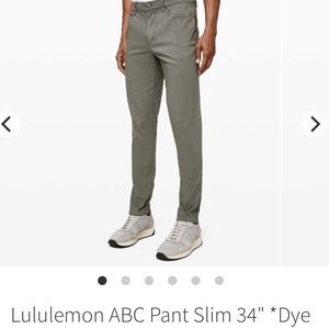 Lululemon ABC pant slim 34”